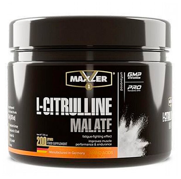 MAXLER EU L-Citrulline Malate (Банка) 200 г (Без вкуса)