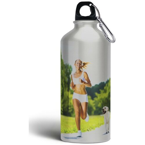 Бутылка спортивная/туристическая фляга спорт (фитнес, йога, скейт, кроссфит) - 1158