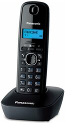 Радиотелефон PANASONIC KX-TG1611RUH, память 50 номеров, АОН, повтор, часы/будильник, серый