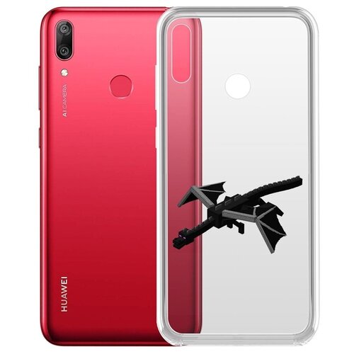 Чехол-накладка Krutoff Clear Case Дракон Края для Huawei Y7 (2019)