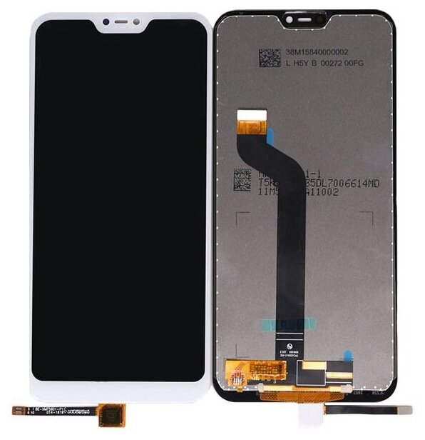 Дисплей (экран) в сборе с тачскрином для Xiaomi Redmi 6 Pro, Mi A2 Lite белый / 2280x1080