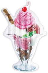 Матрас Digo Мороженое в бокале 127x203 см белый/розовый