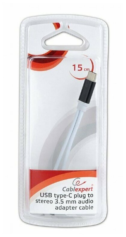 USB Type-C - Audio Jack 3.5 переходник Cablexpert CCA-UC3.5F-02 — фото 1