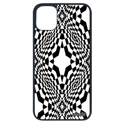 фото Противоударный чехол для мобильного // apple iphone 11 pro // "иллюзия звезда" дизайн волна, utaupia, черный