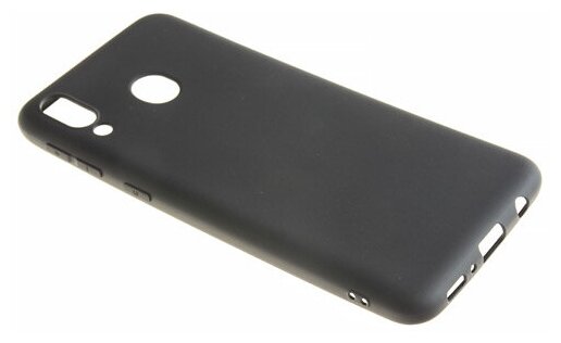 Силиконовый чехол TPU Case матовый для Samsung M20 черный