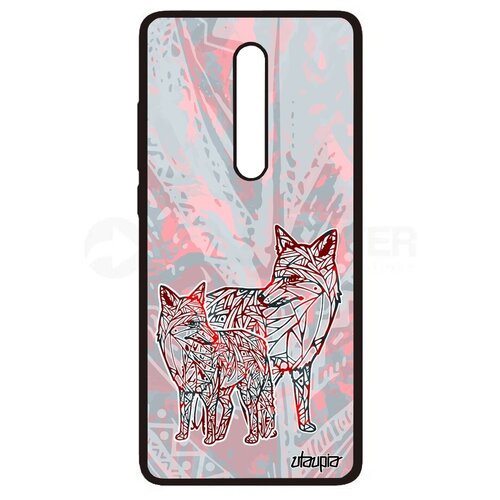 фото Противоударный чехол на телефон // xiaomi mi 9t pro // "лиса" лис тайга, utaupia, розовый