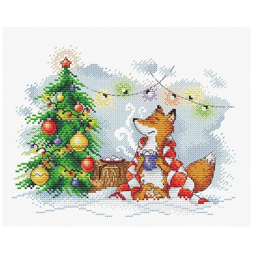 фото Набор для вышивания м.п.студия м №10 №323 свет новогоднего тепла 23 х 18 см 1 шт. жар-птица