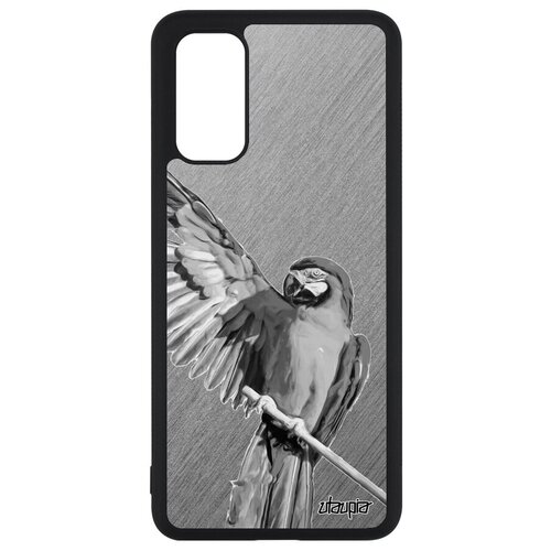 фото Красивый чехол для // galaxy s20 // "попугай" стиль тропики, utaupia, серый
