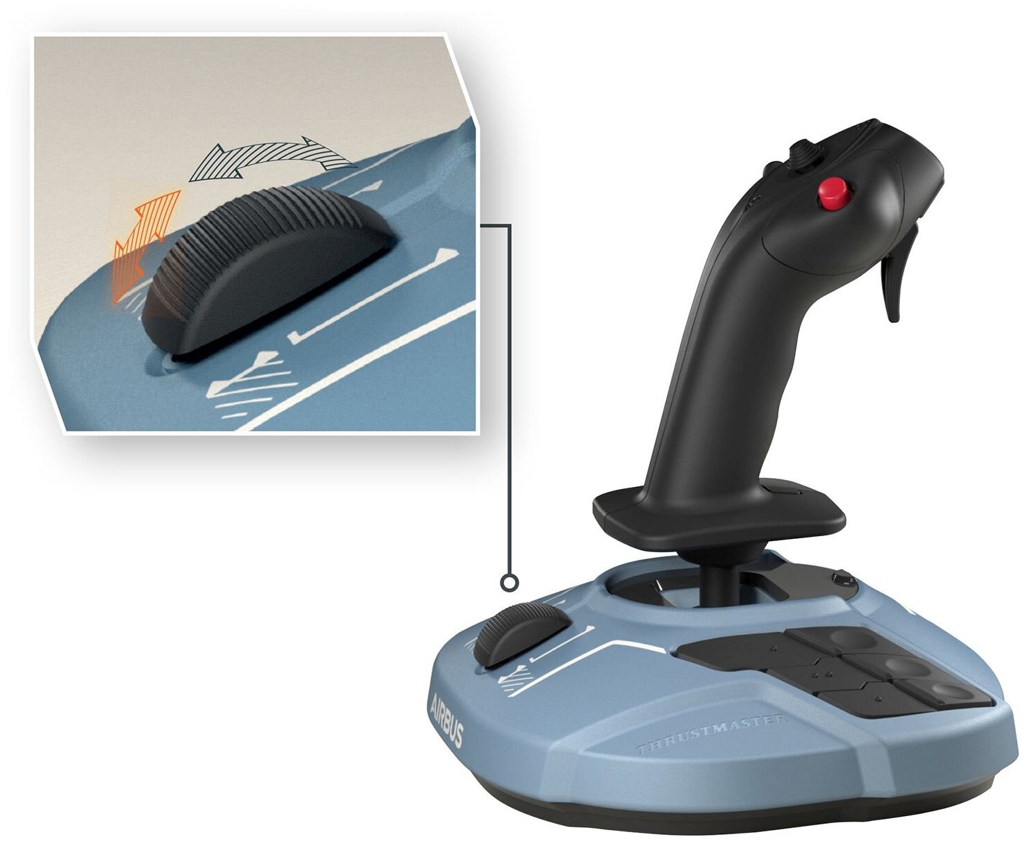 Джойстик Thrustmaster TCA sidestick Airbus Edition ww version для PC