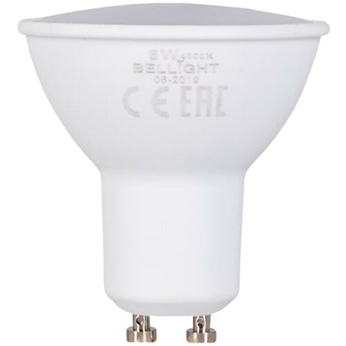 фото Лампа светодиодная bellight gu10 220-240 в 6 вт 420 лм, белый свет