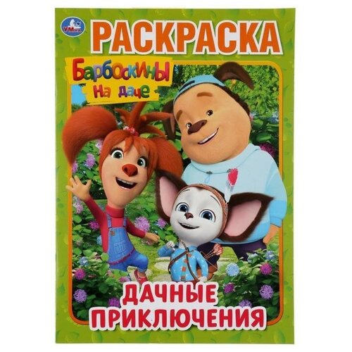 Раскраска Дачные приключения, Барбоскины на даче, формат А4, 16 стр