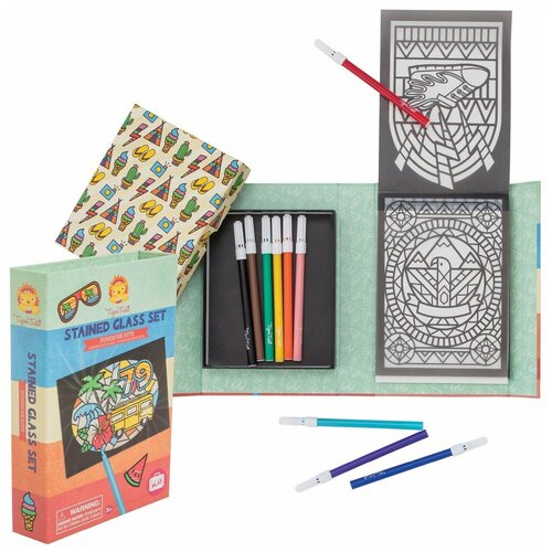 Набор для создания витражных рисунков Tiger Tribe «Солнечный день»