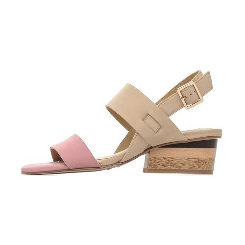 фото Босоножки vaneli caryna beige nabuk, размер 44 ( 13 )