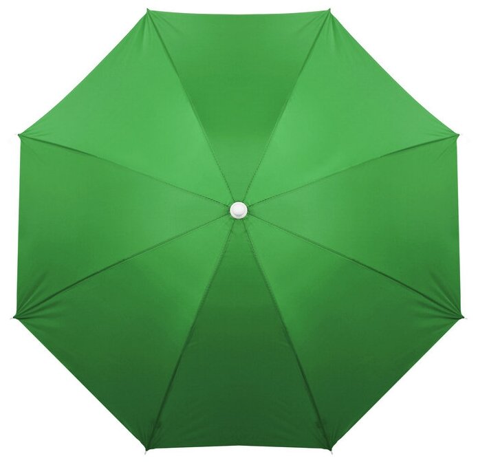 Зонт пляжный "Классика" с механизмом наклона, d 210 cм, h 200 см, цвет микс - фотография № 6