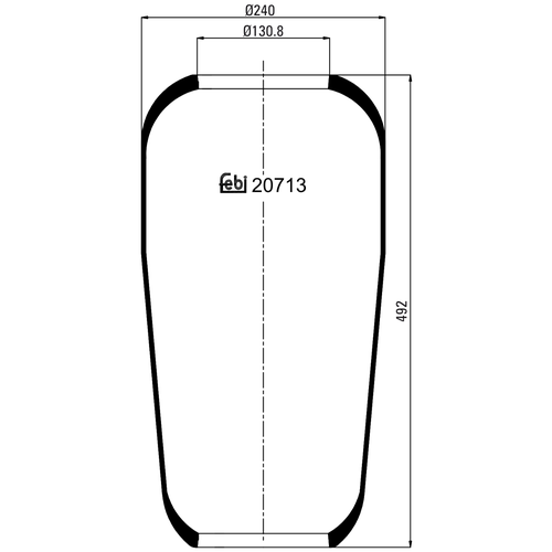 фото Febi 20713 (1590136 / 1622116 / 6797169) подушка пневматическая