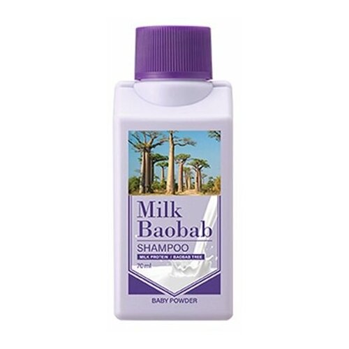 Шампунь MilkBaobab Shampoo Baby Powder Travel Edition 70 мл 825₽
