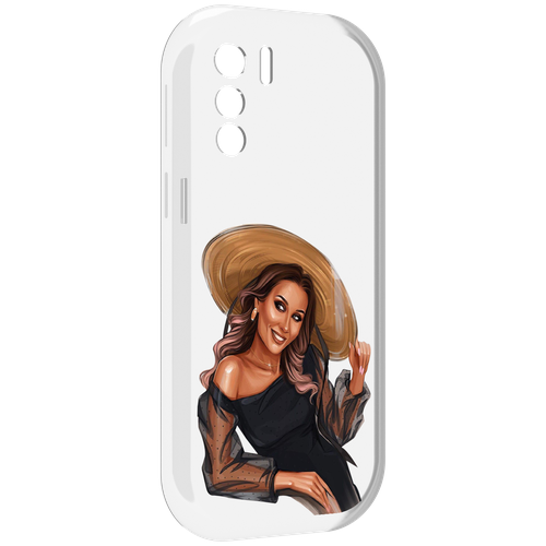 Чехол MyPads Девушка-в-боди женский для UleFone Note 13P задняя-панель-накладка-бампер
