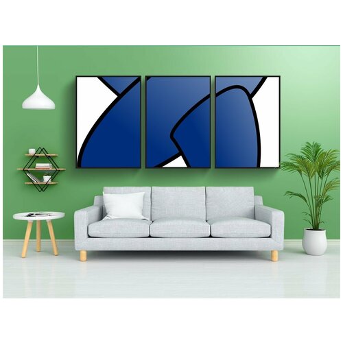 фото Набор модулных постеров для интерьера "самолет, игрушка, ребенок" 60x90 см. в тубусе, без рамки lotsprints