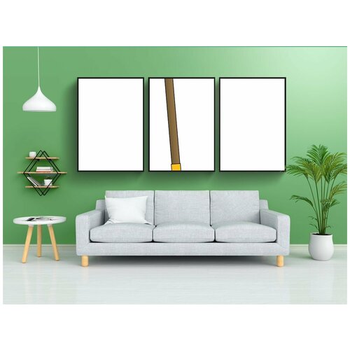 фото Набор модулных постеров для интерьера "лопата, копать, орудие труда" 60x90 см. в тубусе, без рамки lotsprints