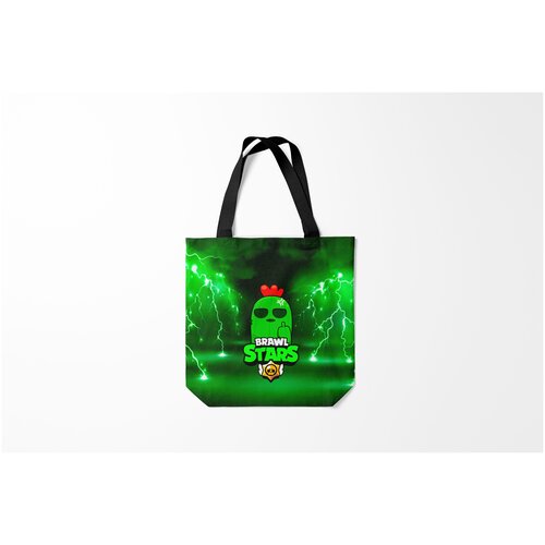 фото Сумка-шоппер / 40х40 см / геймерам / brawl stars spike burnettie