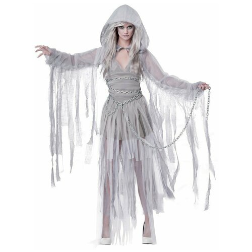 фото Костюм призрак взрослый люкс california costumes s (42-44) (платье, капюшон)