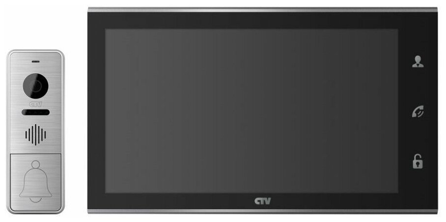 CTV-DP4105AHD Комплект цветного видеодомофона (Черный)