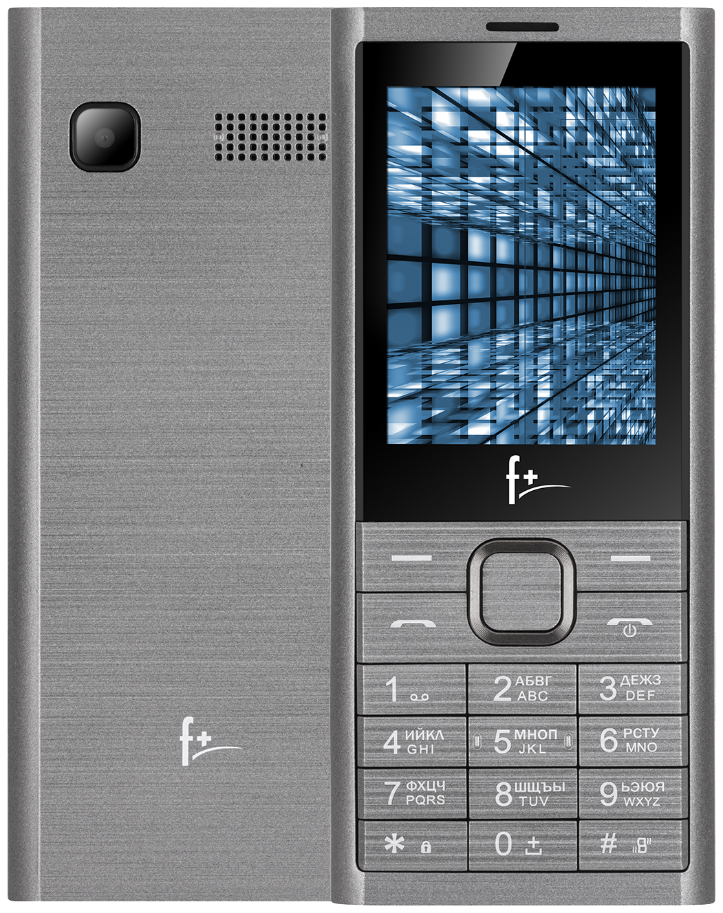 Мобильный телефон F+ B280 2.8", 2500mAh, micro-USB, темно-серый (B280 Dark Grey)