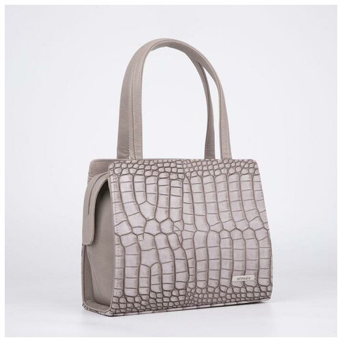 фото Тоут, отдел на молнии, наружный карман, регулируемый ремень, цвет серый нет бренда