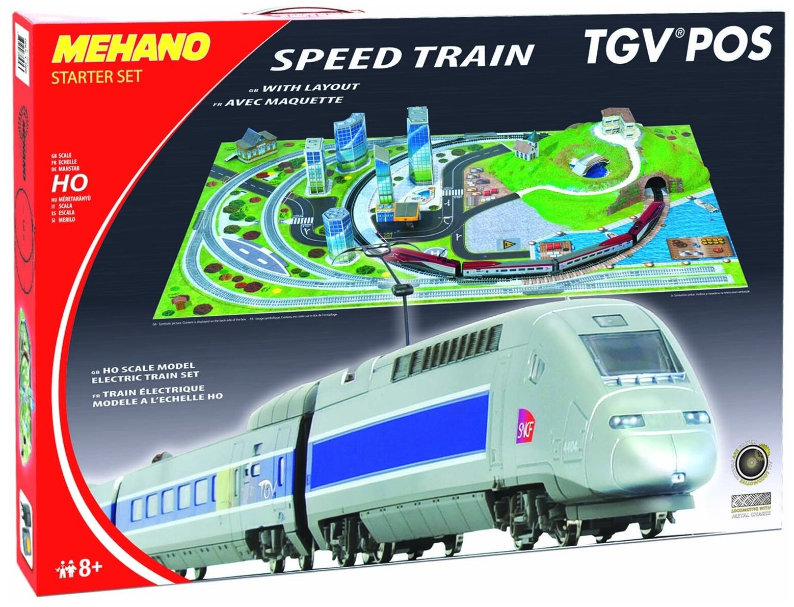 Железная дорога Mehano TGV POS с ландшафтом (T111 ) - фото №2