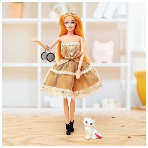 Кукла-модель «Эмели» в платье, с аксессуарами кукла модель эмели в платье с аксессуарами