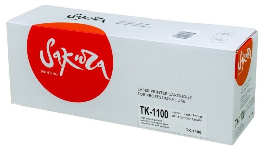 Картридж TK-1100 Black для принтера Куасера, Kyocera FS-1110; FS-1024 MFP; FS-1124 MFP