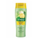 Dabur Vatika / Шампунь Против перхоти Dandruff Guard (лимон, йогурт, масло чайного дерева) BIG SIZE 400 мл - изображение