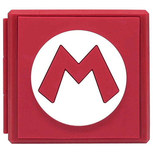 кейс для хранения картриджей one piece nsw 038uкуб черный switch Кейс для хранения 12 игровых карт Game Card Case [Super Mario]
