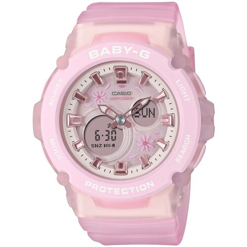 часы женские casio baby g bga 260 7aer Наручные часы CASIO Baby-G, розовый