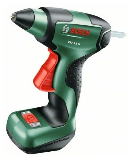 Клеевой пистолет Bosch PKP 3,6 LI [20 г/мин, 7 мм, 170 °C, защита от капель]