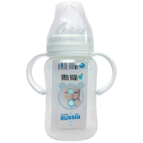 Бутылочка, широкое горло, ULTRA MED , с ручками, 270 мл., 0 мес., медленный поток