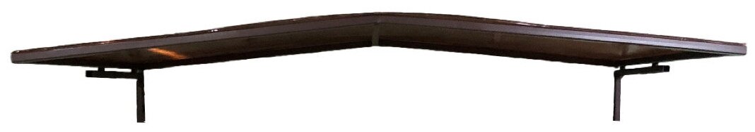Козырек над кондиционером YSK12, ArtCore, 1000х400х200 мм, коричневый каркас с коричневым поликарбонатом - фотография № 3
