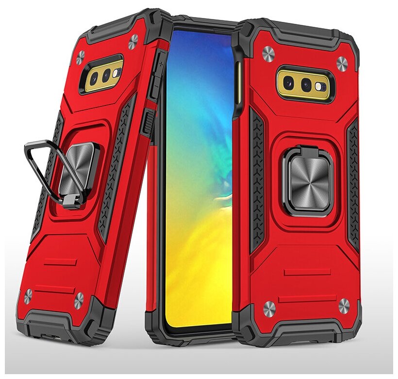 Противоударный чехол Legion Case для Samsung Galaxy S10e красный