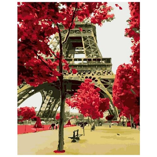 Картина по номерам "Эйфелева башня", 40x50 см