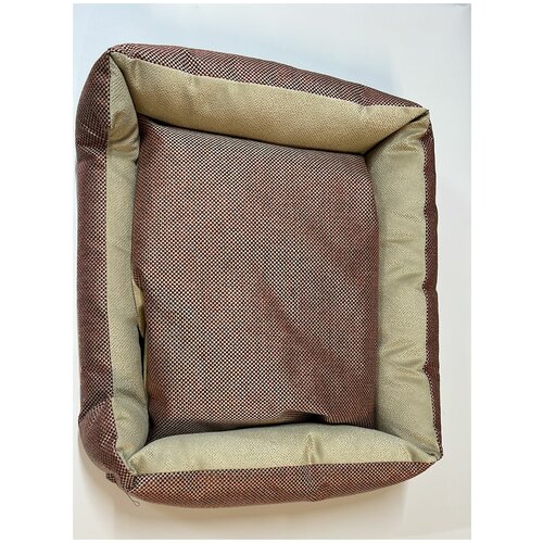 Лежанка-диван с двусторонней подушкой, 53 х 42 х 11 см, цвет коричневый