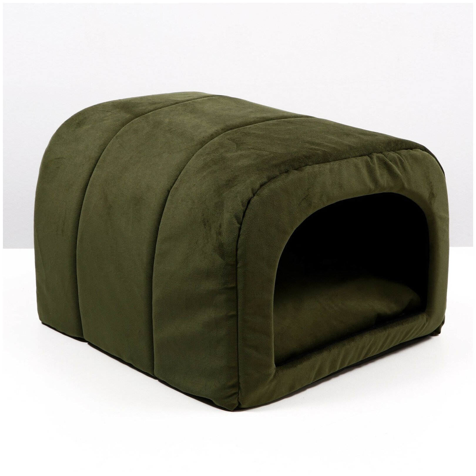Домик мягкий с подушкой 36х45х55 см, зеленый Пижон 7813268 .