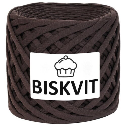 Трикотажная пряжа Biskvit (шоколад) 1 шт. трикотажная пряжа biskvit ирис 1 шт
