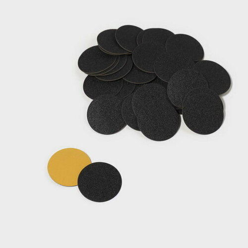 Сменный файл для диска, абразивность 320, d2.5 см, фасовка 50 шт, цвет чёрный, 50 шт.