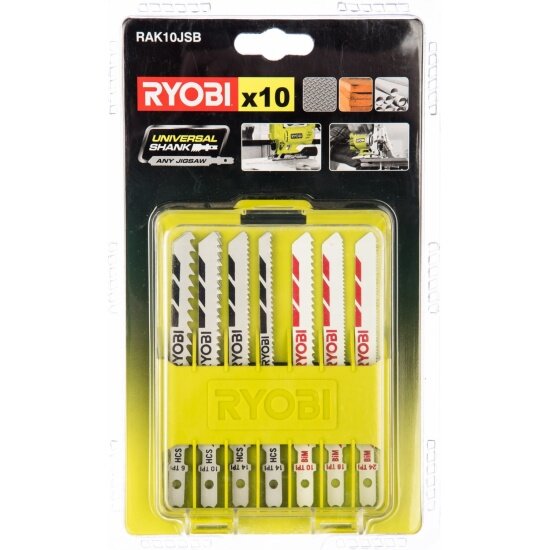 Набор пилок для лобзика Ryobi RAK10JSB (10 шт.) 5132002702