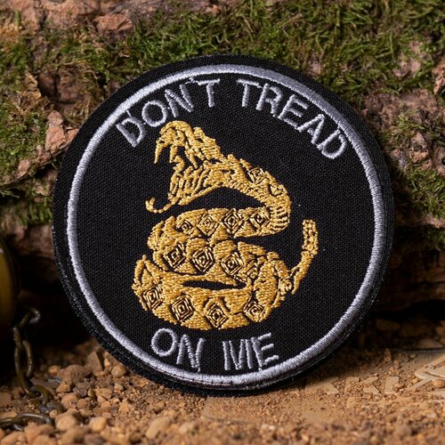 Нашивка ( шеврон патч patch ) тактическая Dont tread on me вышитая на липучке D-8.5 нашивка шеврон патч patch на липучке планы на день размер 8 5 см 1шт