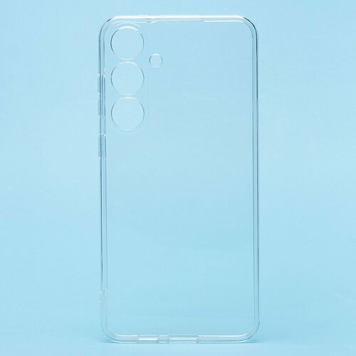 Чехол силиконовый для Samsung Galaxy S24+ ультратонкий, прозрачный