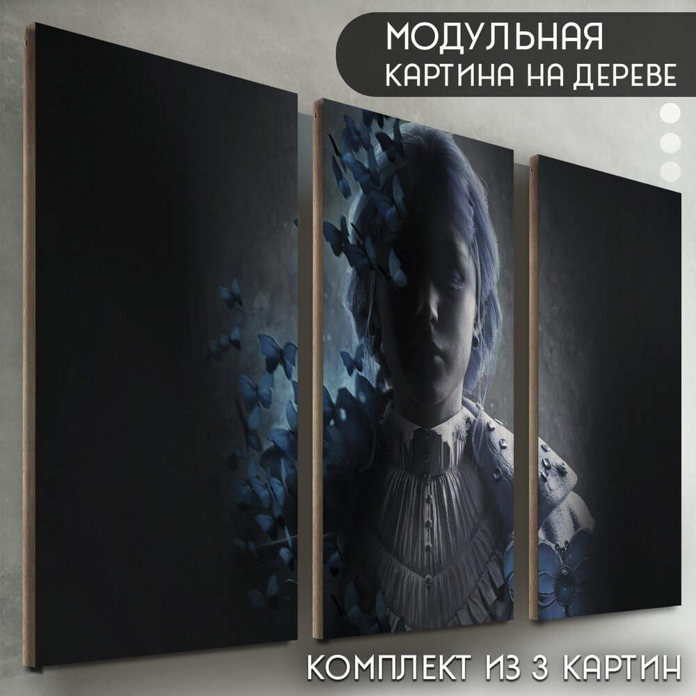 Модульная картина на дереве "Игра Lies of P (Пиноккио, Дарк соулс, PC, PS, SWITCH, XBOX) - 6543"