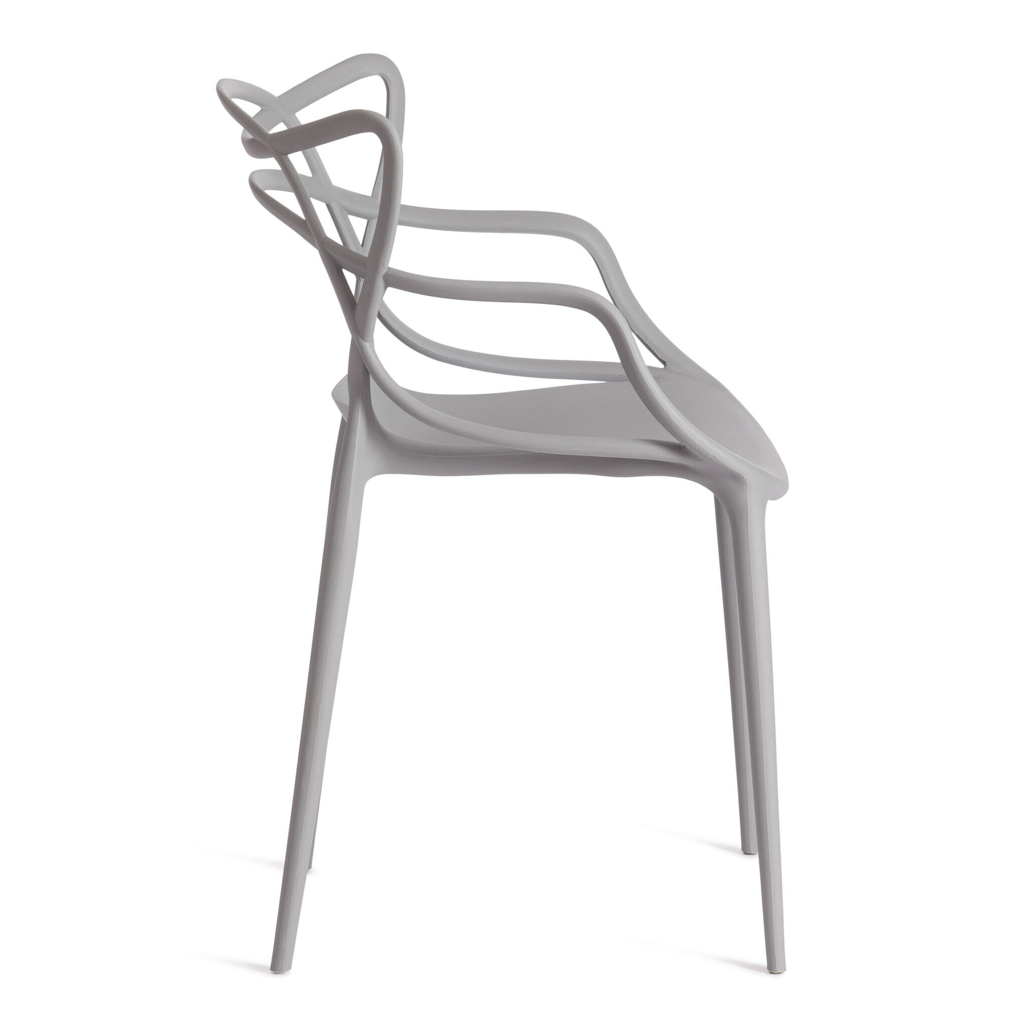 Стул для кухни со спинкой Tetchair Cat Chair (mod. 028), пластик, белый Hoff - фото №2