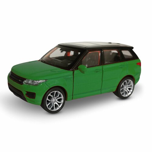 Машинка WELLY LAND ROVER RANGE ROVER SPORT Зеленый / модель машины 1:38 с пружинным механизмом машинка welly land rover range rover sport серый модель машины 1 38 с пружинным механизмом