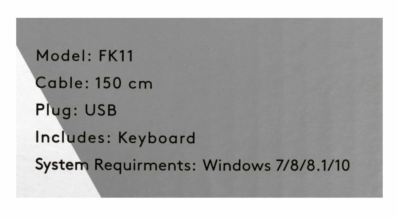 Клавиатура A4 Fstyler FK11, USB, белый [fk11 usb (white)] - фото №16